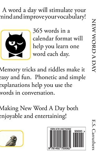 New Word A Day: 365 New Words A Day - One word for each day! (esl Vocabulary Cartoons)