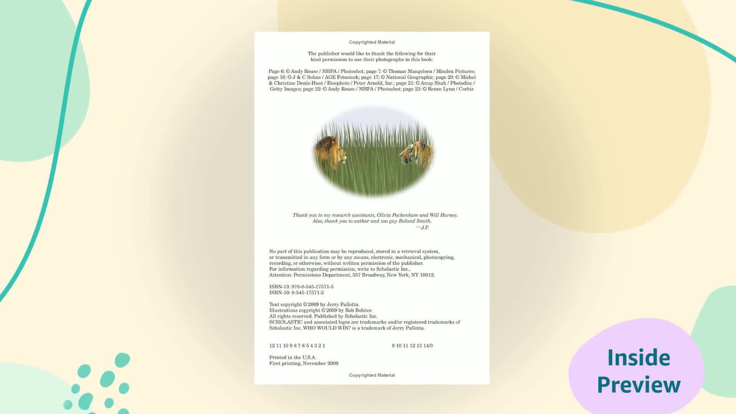 LION VS. TIGER (WHO WOULD WIN?) - 681