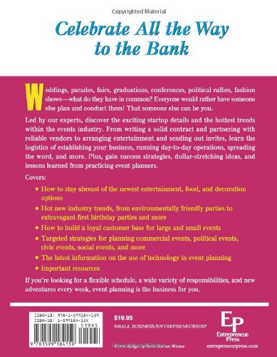 Start Your Own Event Planning Business: Your Step-By-Step Guide to Success (StartUp Series)