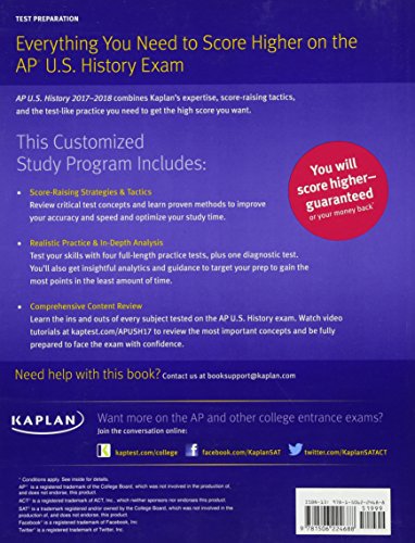 AP U.S. History 2017-2018 (Kaplan Test Prep)