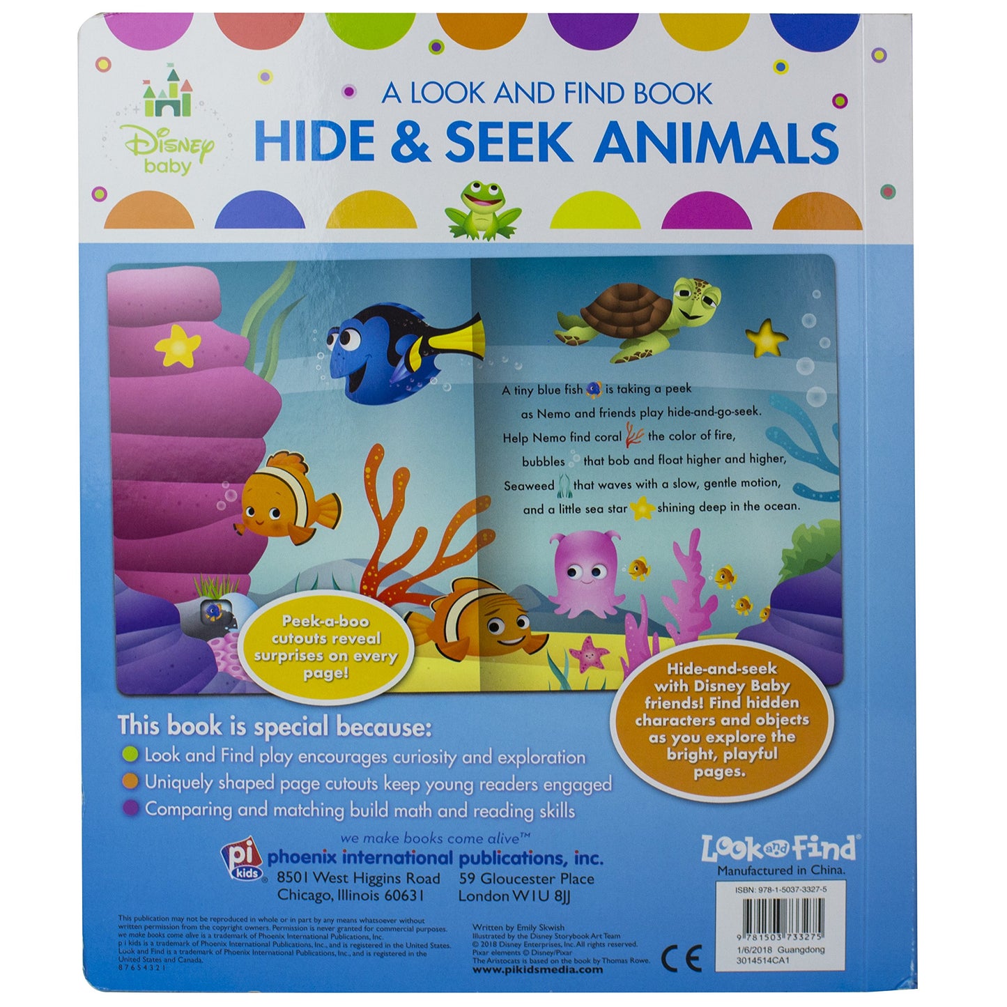 Disney Baby Mickey, Minnie, Princess and More! - Hide & Seek Animals, A Look and Find Book - PI Kids