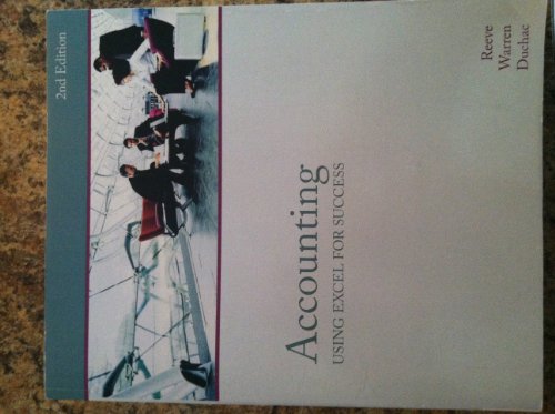 Accounting Using Excel for Success