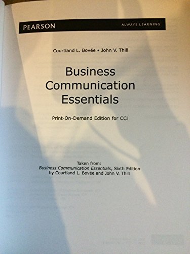 Business Communication Essentials (6th Edition)