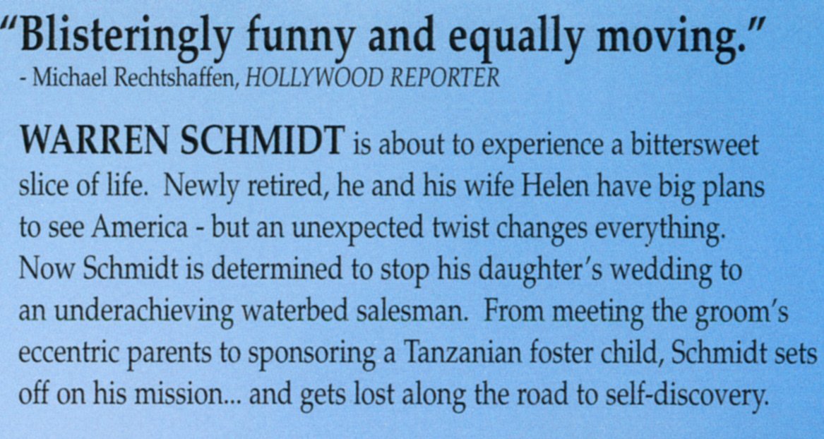About Schmidt (DVD)