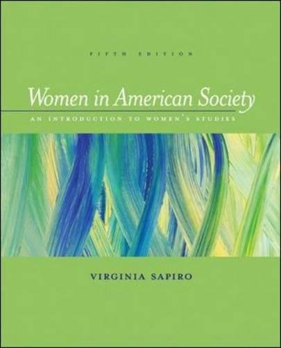 Women In American Society: An Introduction to Women's Studies