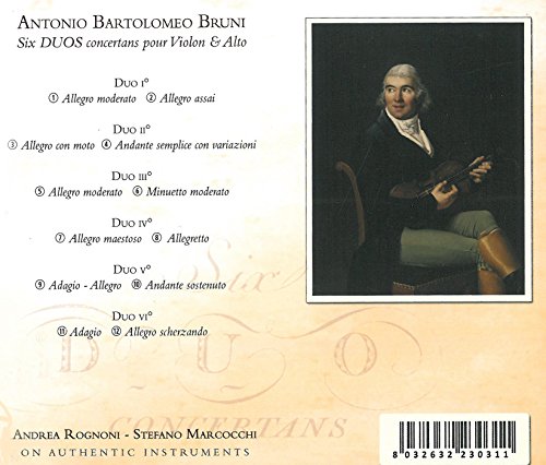 Antonio Bartolomeo Bruni: Six duo concertans pour Violon et Alto