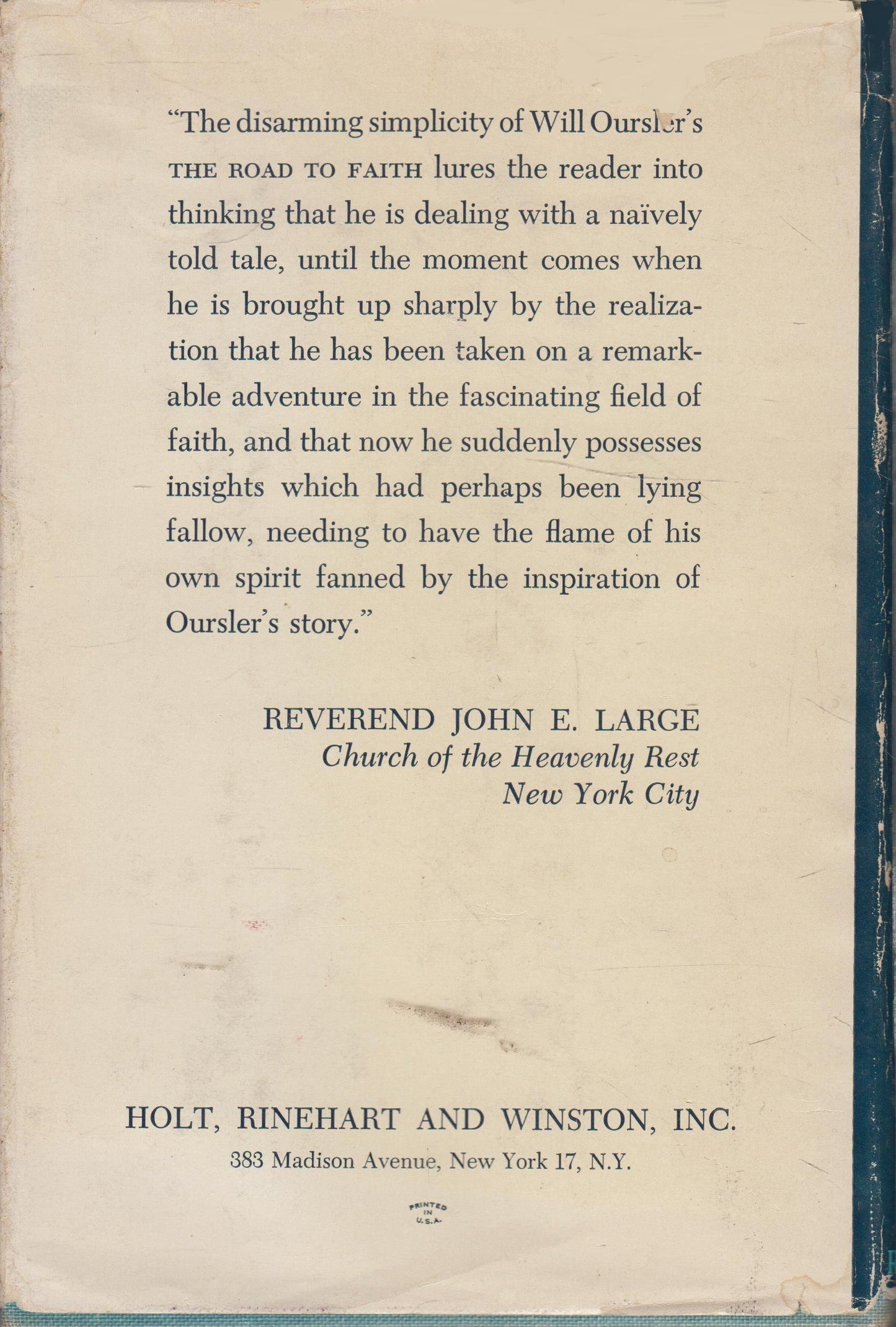 The road to faith
