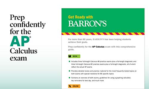 AP Calculus Premium: With 12 Practice Tests (Barron's Test Prep) - 636
