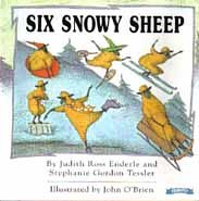 Six Snowy Sheep