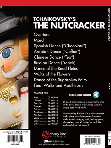 Tchaikovsky's The Nutcracker Book/Online Audio (Play Along (Cherry Lane Music))