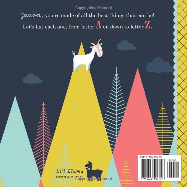 J is for Jaxon: A Personalized Alphabet Book All About You! (Personalized Children's Book)