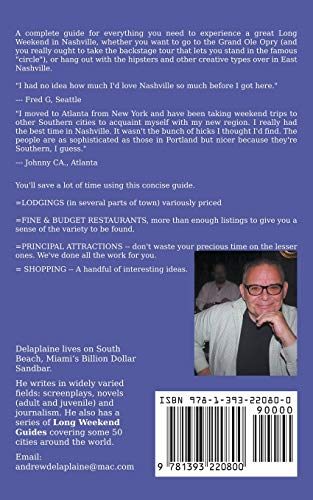 Nashville - The Delaplaine 2020 Long Weekend Guide (Long Weekend Guides)