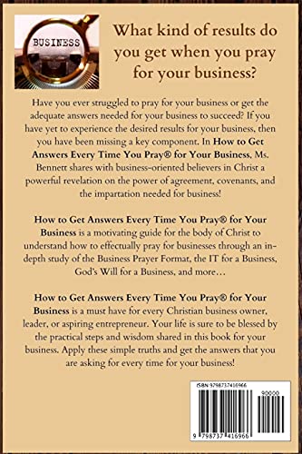 How to Get Answers Every Time You Pray... For Your Business