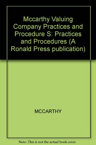 Valuing a Company: Practices and Procedures