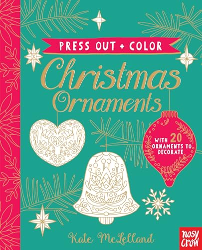 Press Out and Color: Christmas Ornaments