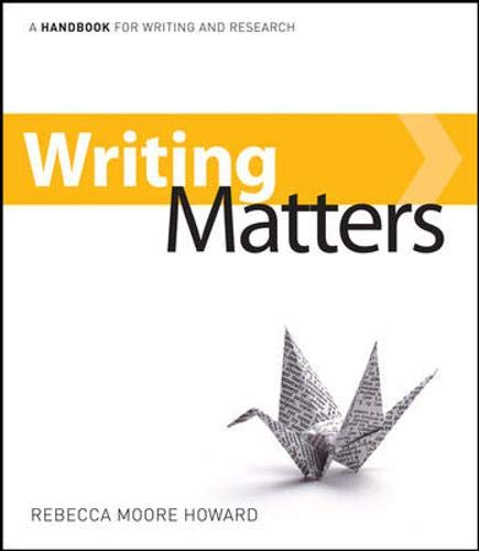 Writing Matters: class test version