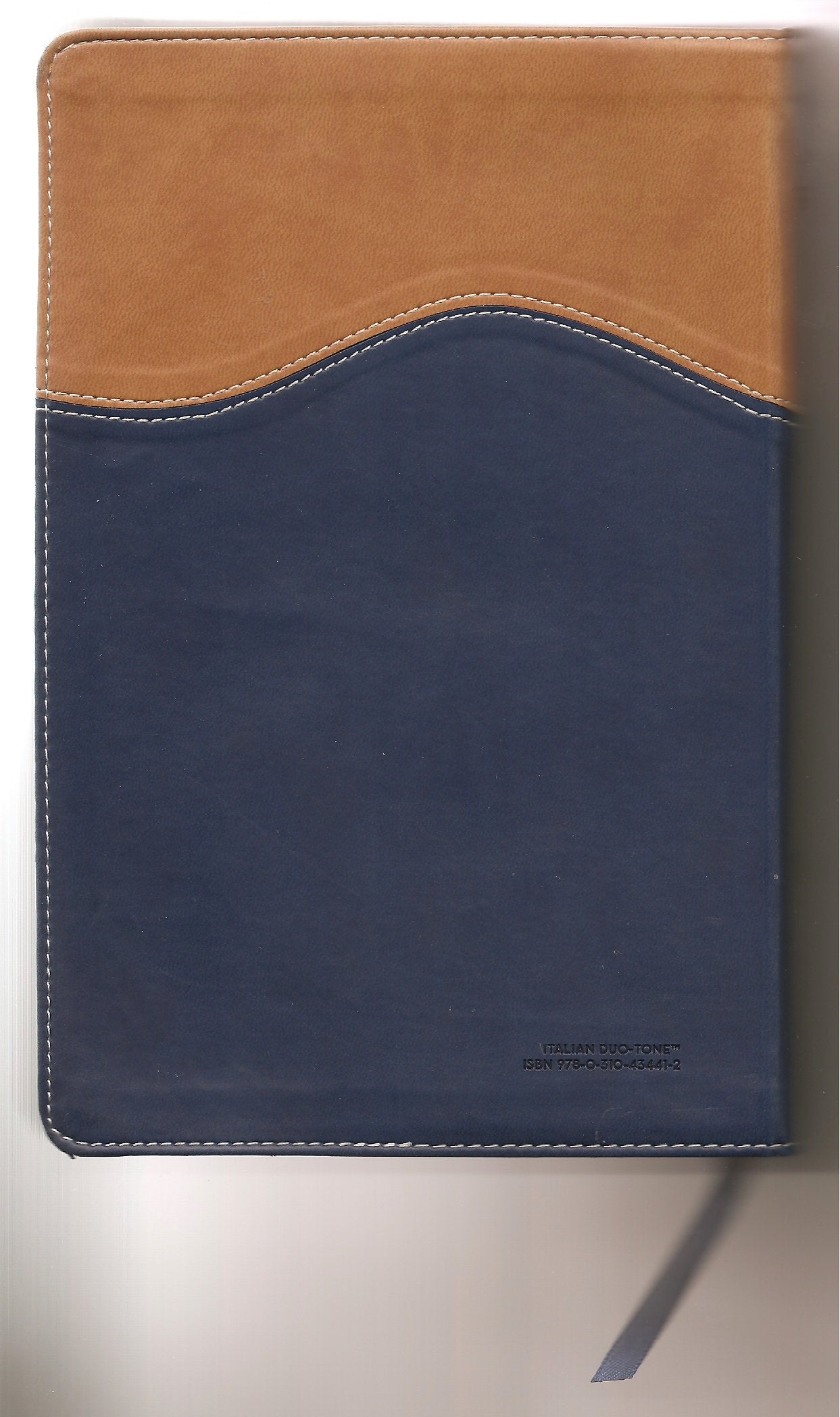 NIV, Gift Bible, Leathersoft, Tan/Blue, Red Letter Edition