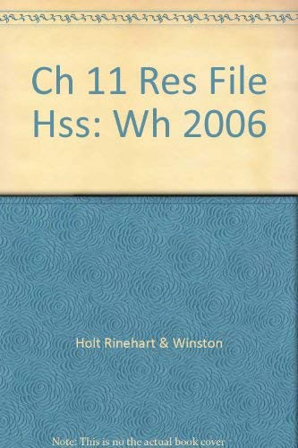 Holt World History Resource File, Grades 6-8: Chapter 11 (Holt Social Studies)