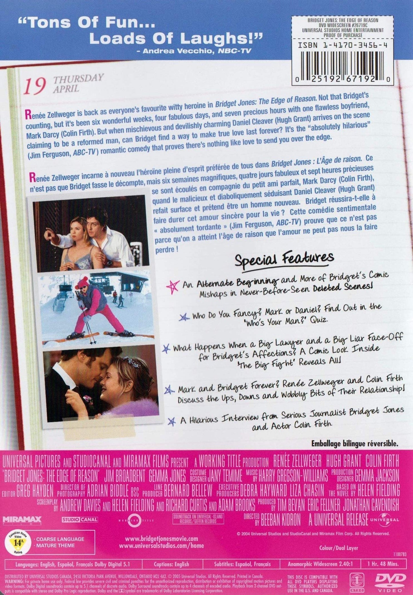 Bridget Jones - The Edge of Reason (Widescreen Edition)