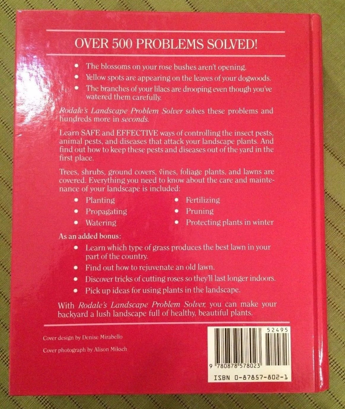 Rodale's Landscape Problem Solver: A Plant-By-Plant Guide
