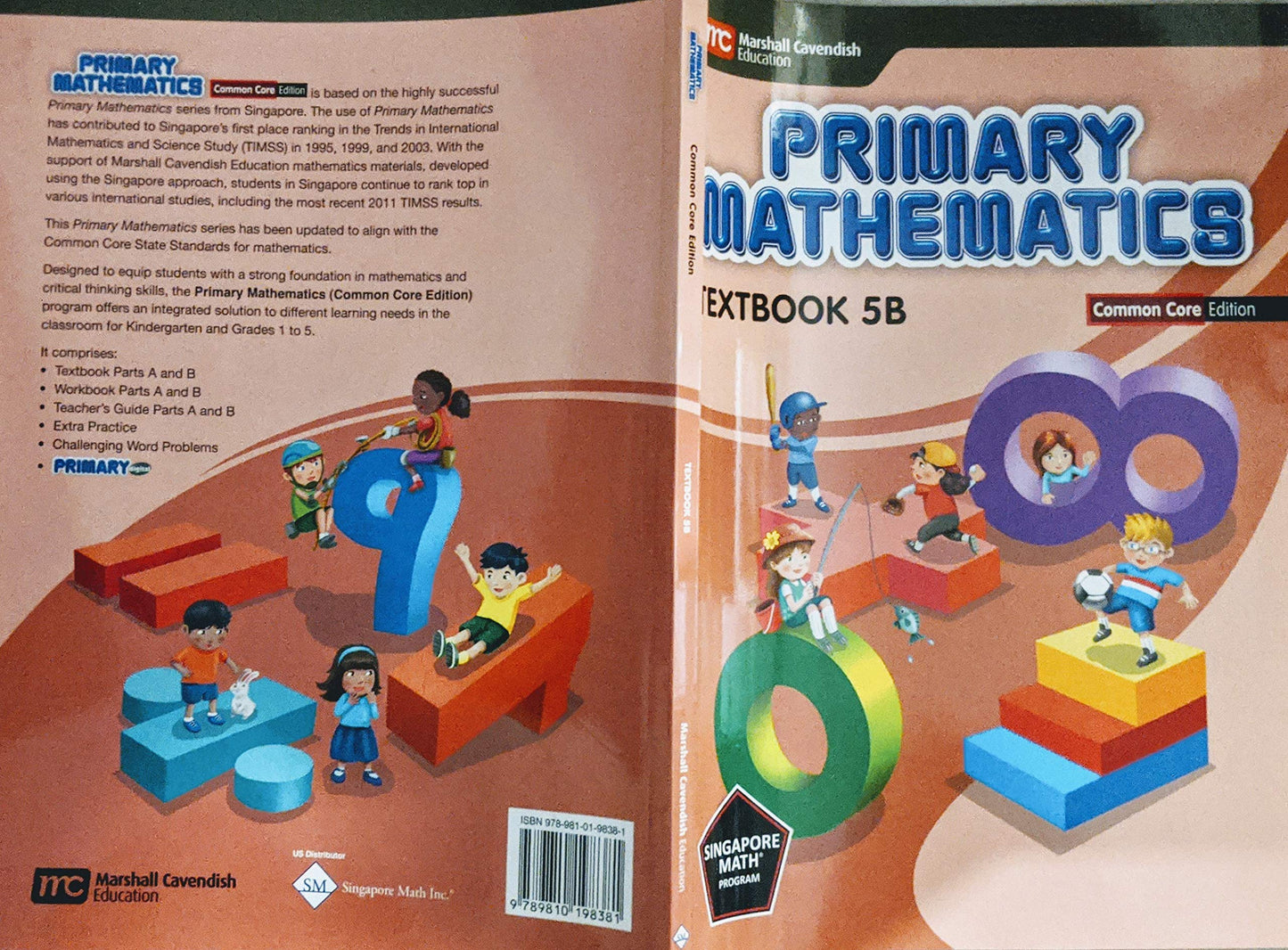 Singapore Math, Common Core Edition, Primary Mathematics Textbook 5B - 3093