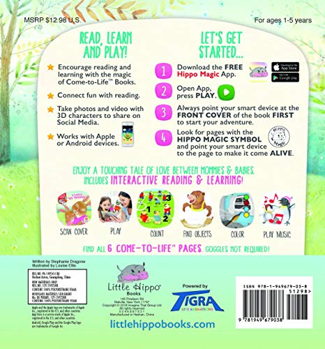 I Love My Mommy Augmented Reality Come-to-Life Book - Little Hippo Books