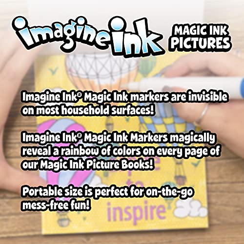 PAW Patrol The Movie 20 Page Imagine Ink Magic Ink Pictures with 1 Mess Free Magic Ink Marker Bendon 51123