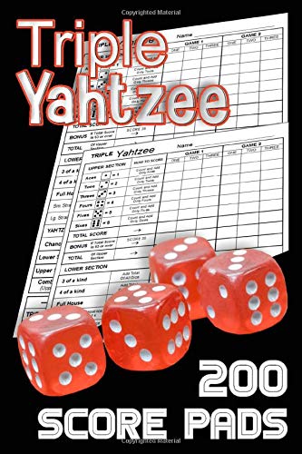 Triple Yahtzee 200 Score Sheets: Triple Yahtzee Score Pads, Triple Yahtzee Game