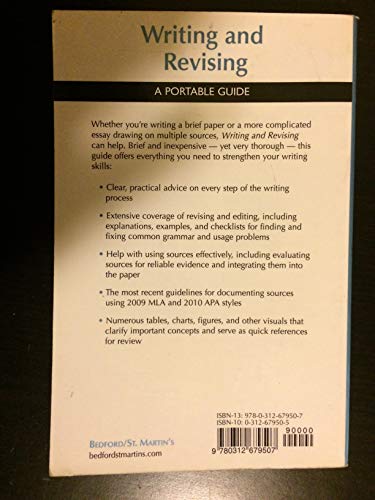 Writing and Revising with 2009 MLA and 2010 APA Updates: A Portable Guide (Portable (Bedford/St. Martins))