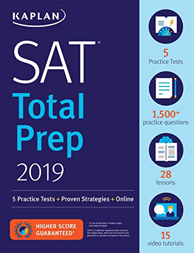 SAT Total Prep 2019: 5 Practice Tests + Proven Strategies + Online (Kaplan Test Prep) - 9932
