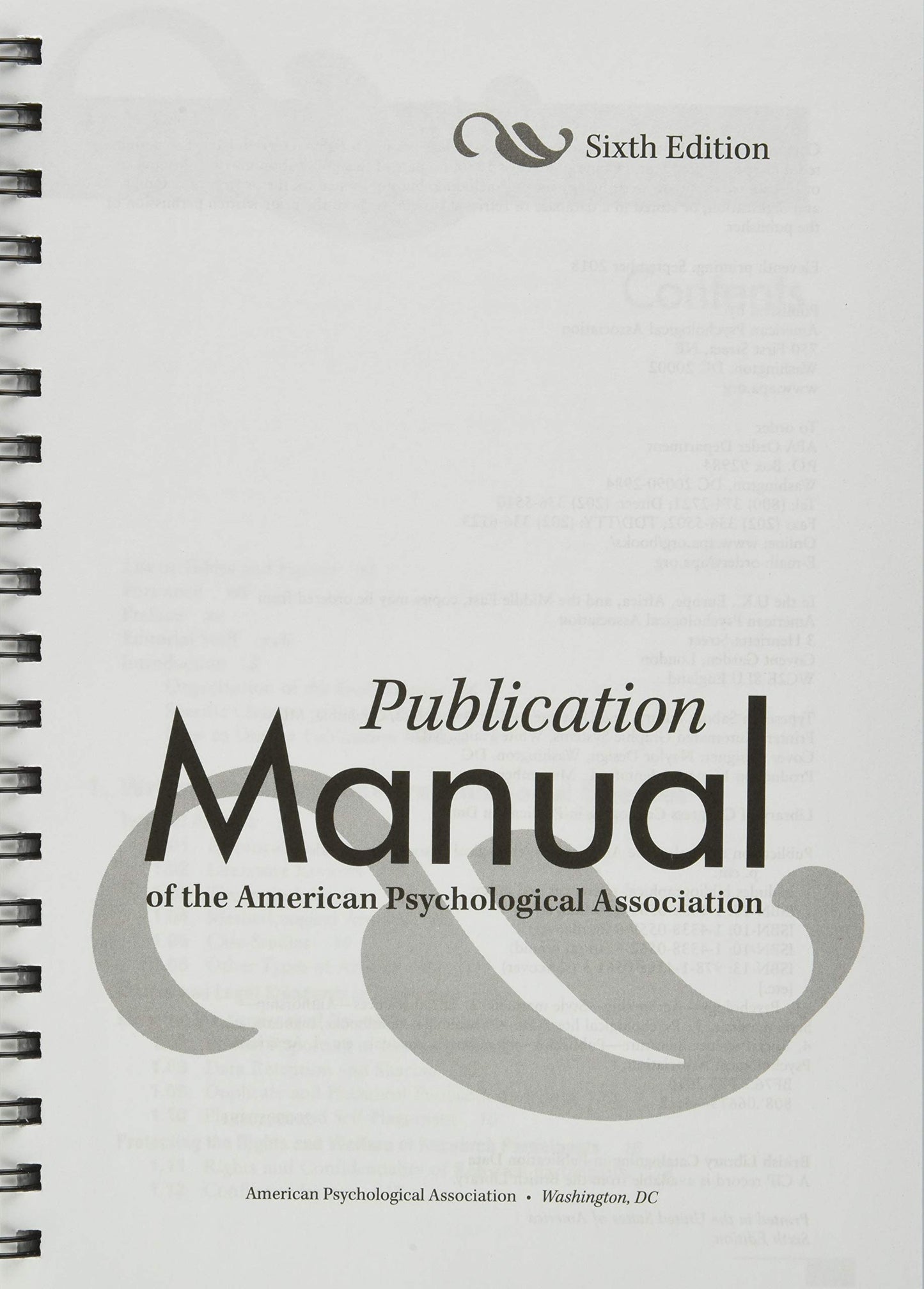 Publication Manual of the American Psychological Association®