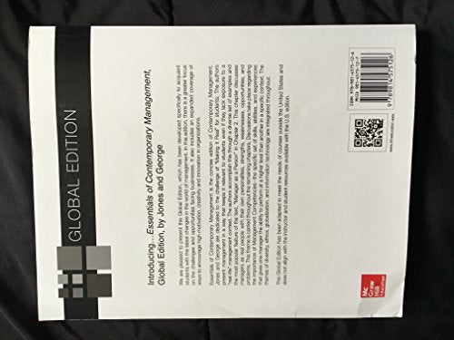 Essentials of Contemporary Management