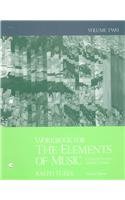Workbook for the Elements of Music: Concepts and Applications, Vol. 2