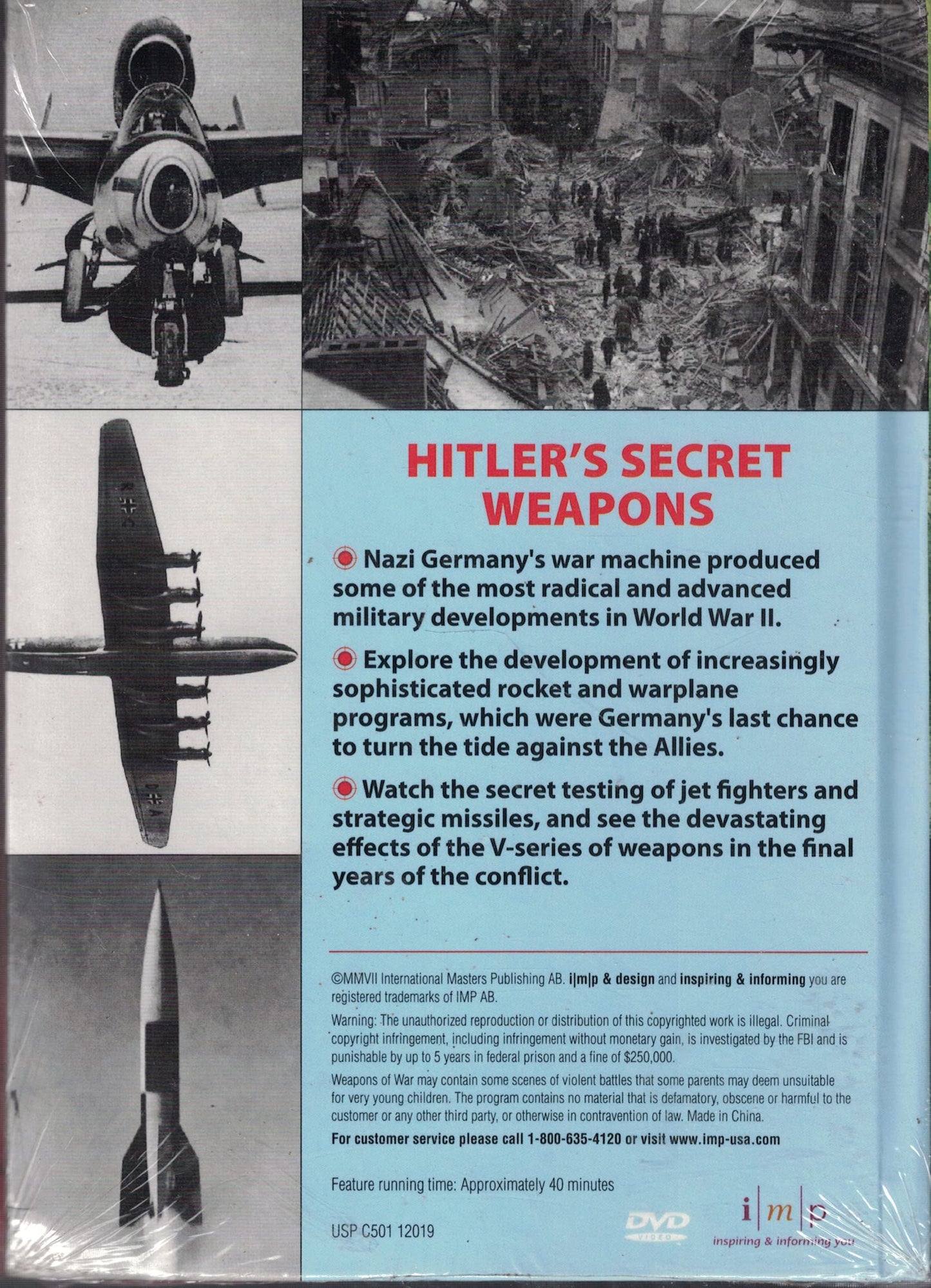 Hitler's Secret Weapons (Book and DVD Video) (Weapons of War, 26)