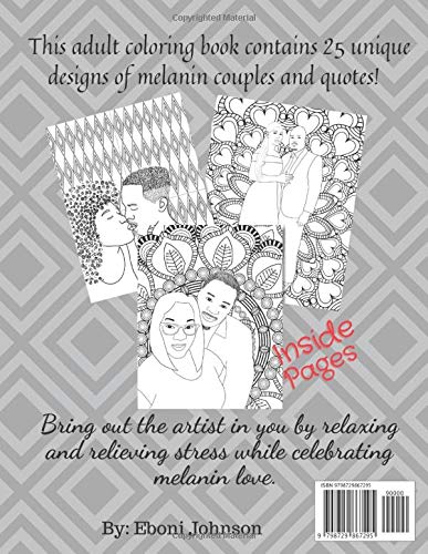 Its The Melanin For Me! Adult Coloring Book Couples Edition