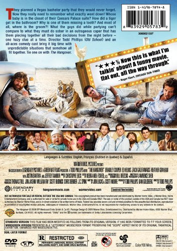 The Hangover (Rated Single-Disc Edition)