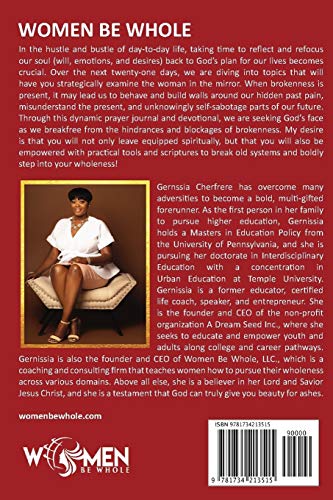 Women Be Whole 21-Day Devotional and Prayer Journal