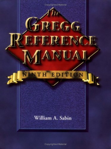 The Gregg Reference Manual