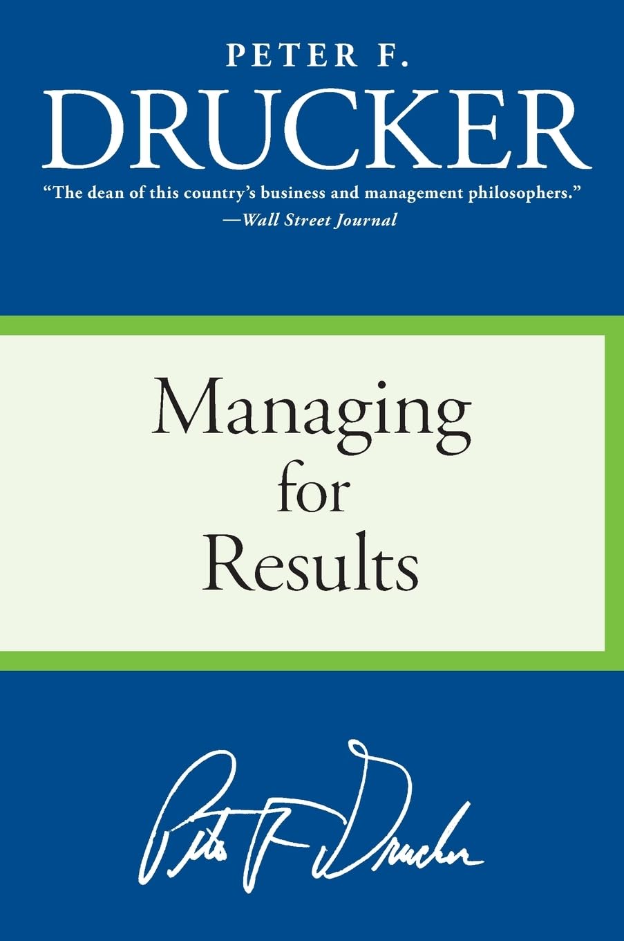 managing for results