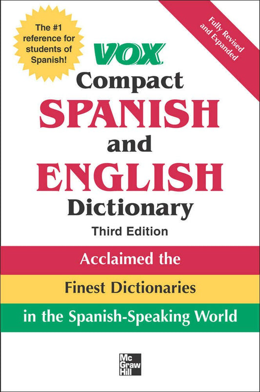 Vox Compact Spanish and English Dictionary, 3rd Edition - 2630