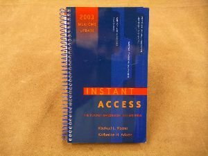 Instant Access : The Pocket Reference for Writers (2003 MLA / CMS Update Edition)