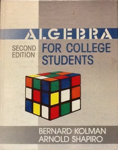 Algebra for College Students, 2nd edition