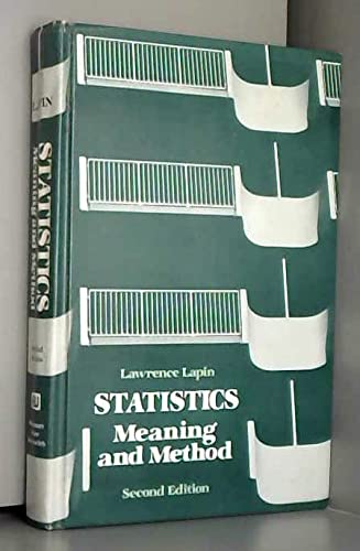 Statistics, Meaning and Method