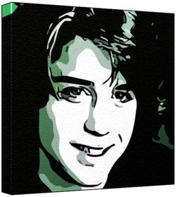Ilan Mitchell Smith - Pop Art Print (Comic Effect) 30 x 30 x 2 cm Medium Square Deep Box Canvas