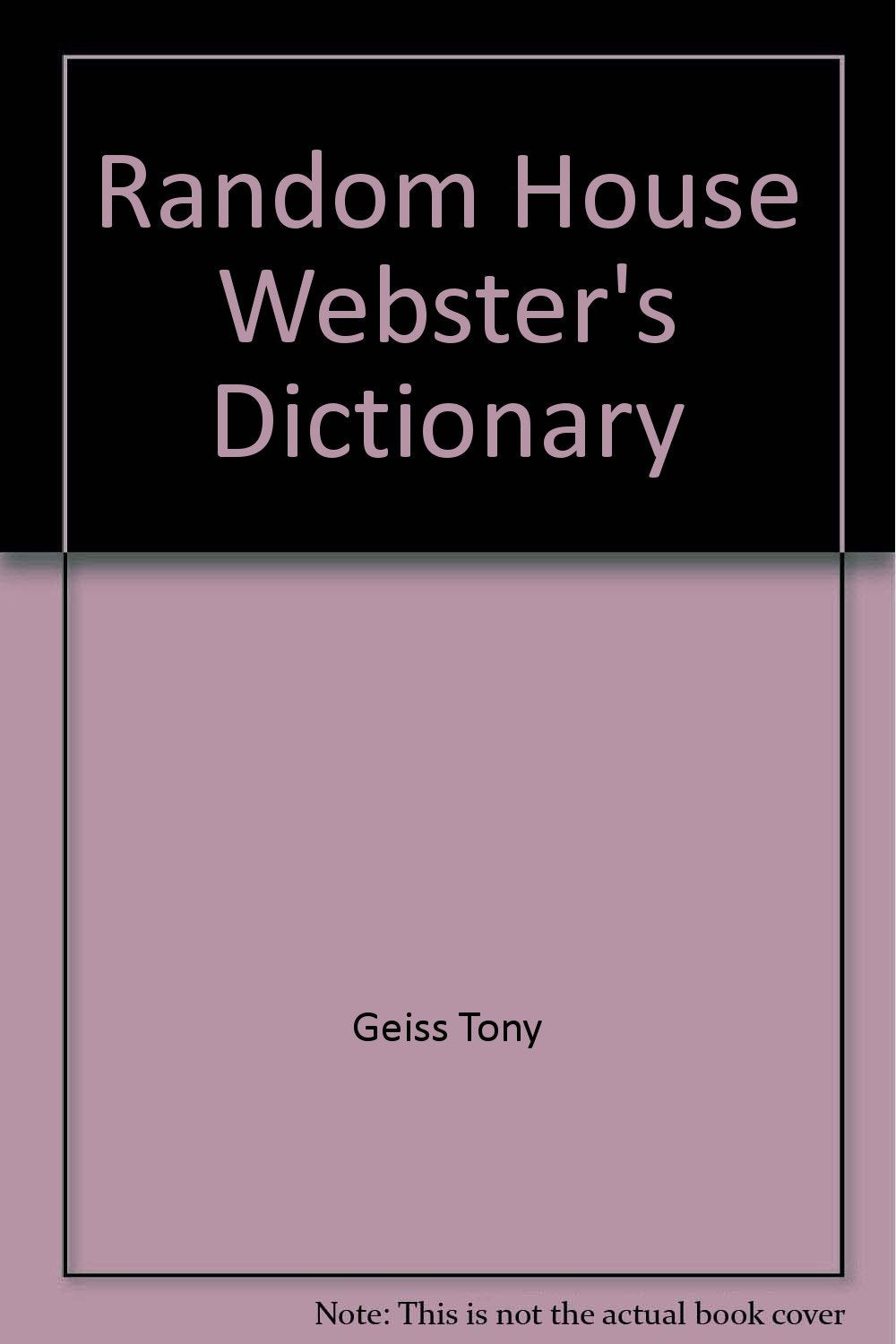 Random House Webster's Dictionary: Western Merch. Edition