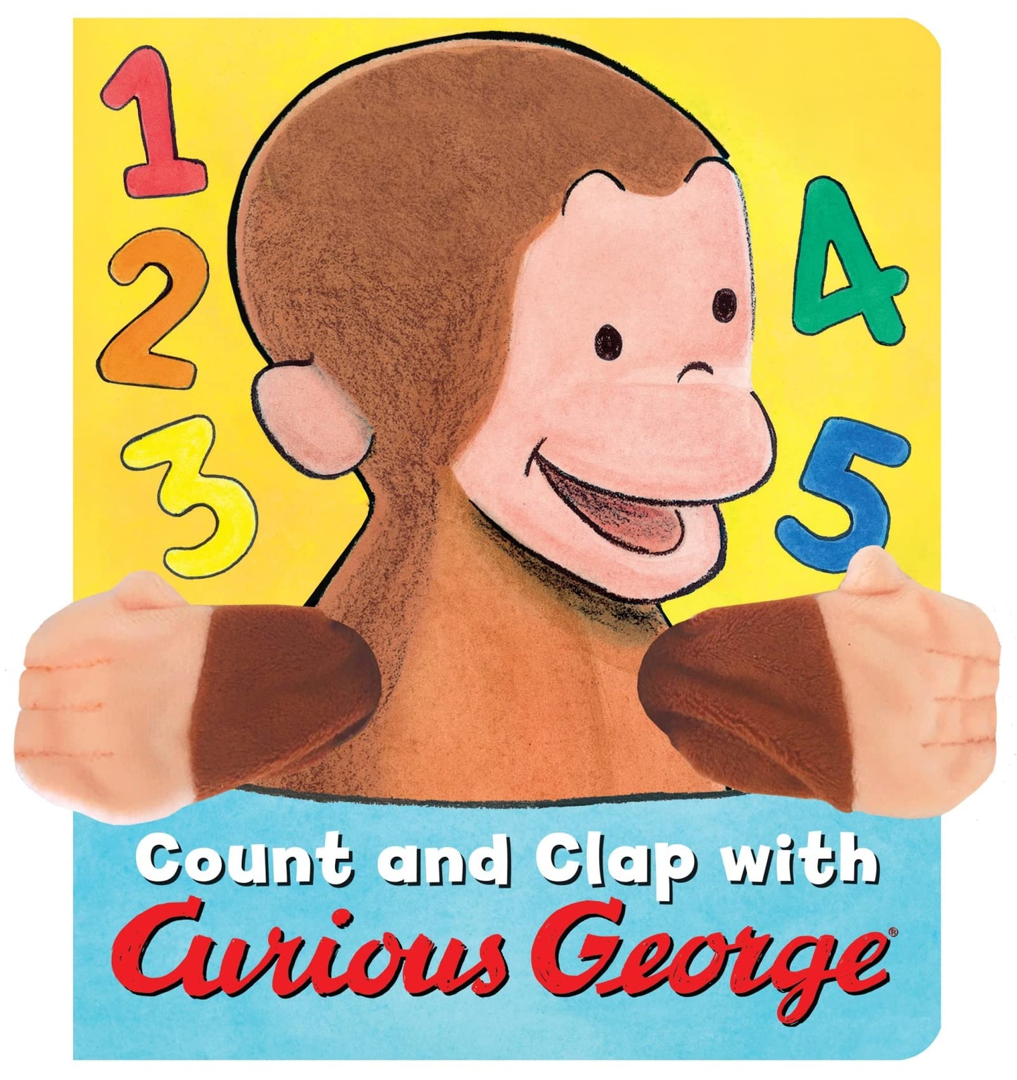 Count and Clap with Curious George Finger Puppet Book: A cuddly finger puppet book that helps toddlers count from one to five while clapping along with George