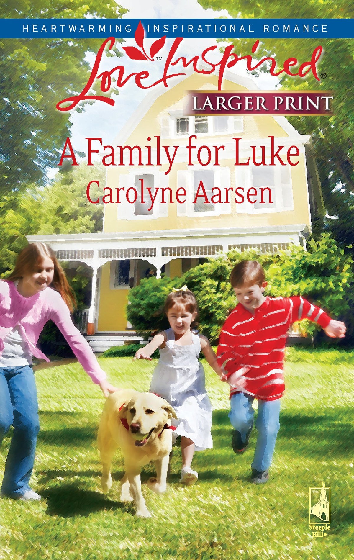 A Family for Luke (Riverbend Series #3) (Larger Print Love Inspired #476)