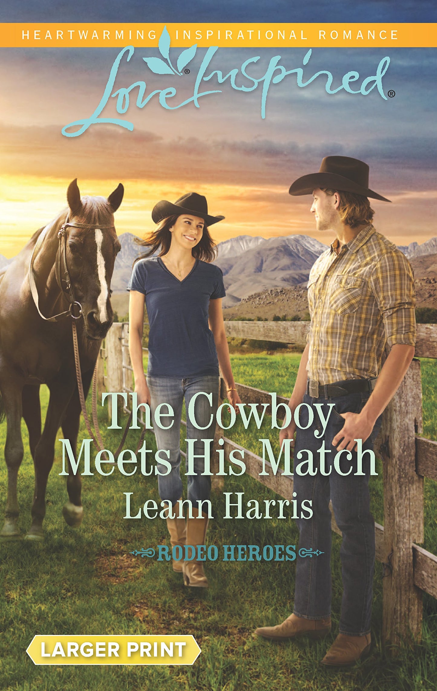 The Cowboy Meets His Match (Rodeo Heroes)