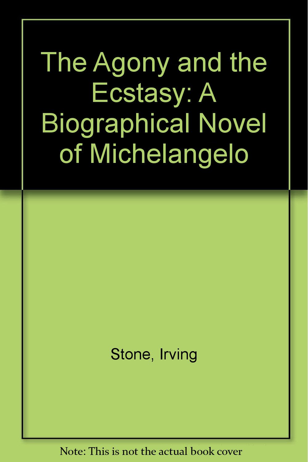 The Agony and the Ecstasy: A Biographical Novel of Michelangelo