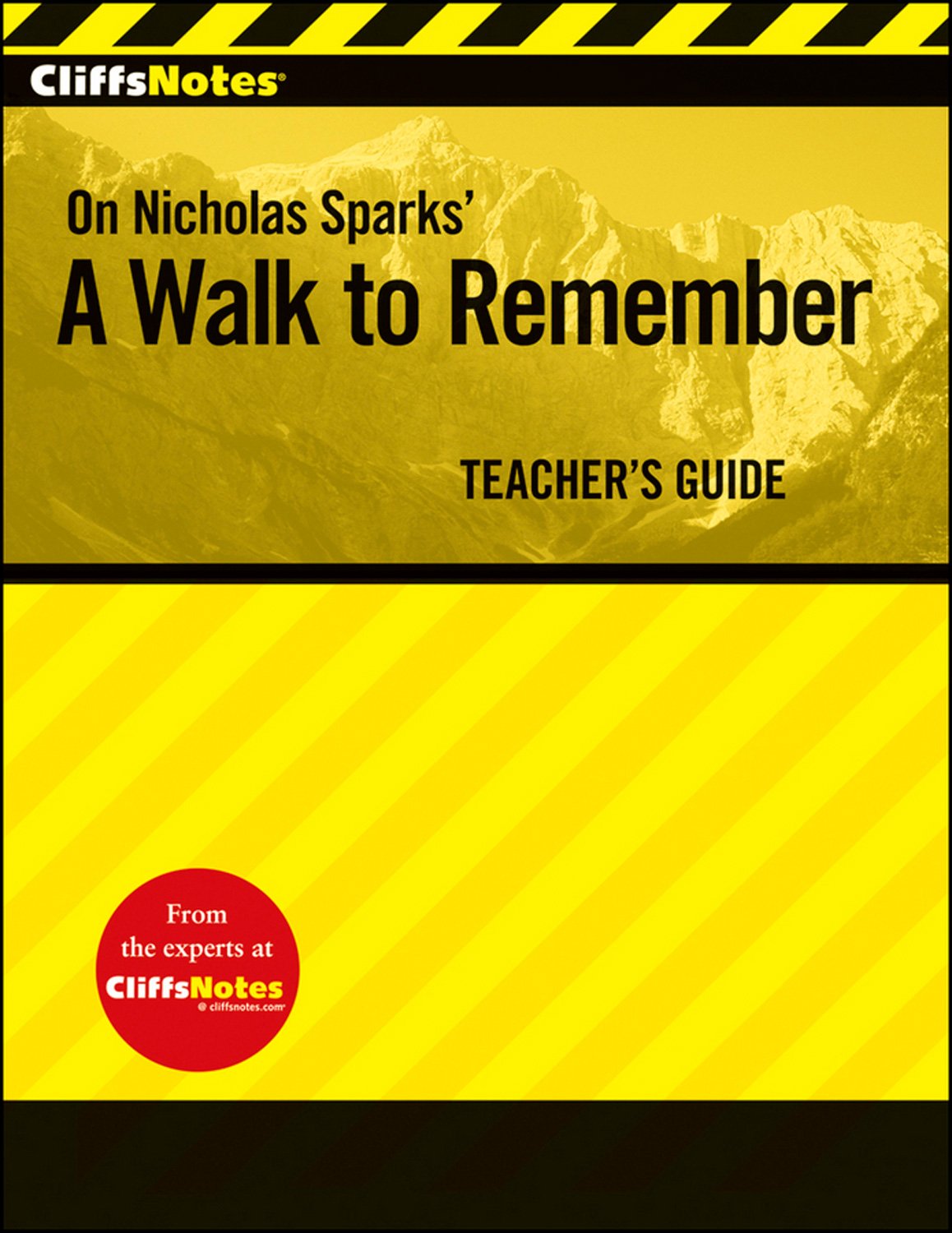 CliffsNotes on Nicholas Sparks' A Walk to Remember (Cliff Notes)